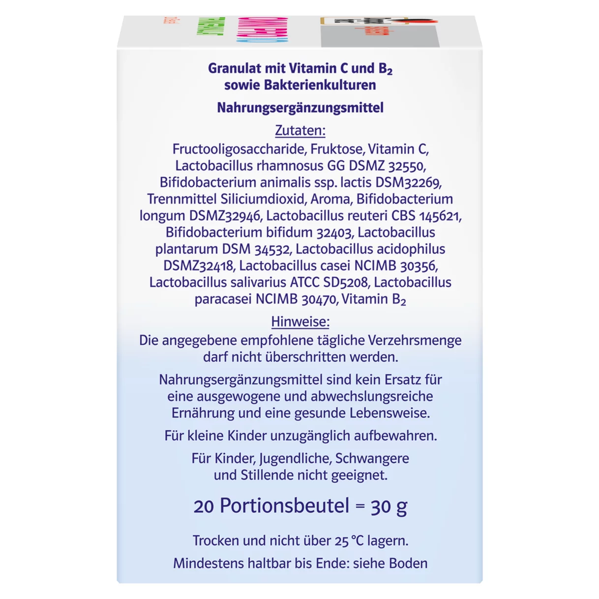 Abbildung der Produktverpackung Doppelherz system OMNI PRO 10 Seitenansicht rechts